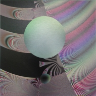 The Ball Went Over the Fence 4. Artist Lianne Todd. Original fractal digital art, single edition print on metal. 12x12". SOLD. Private Collection.
